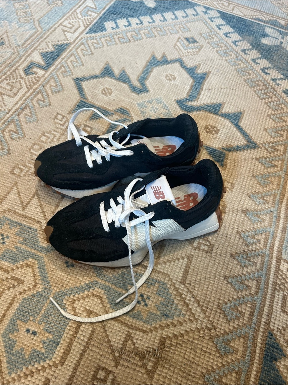 New Balance Black and White Athletic Sneakers